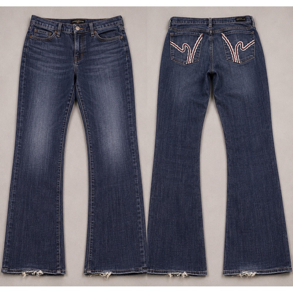 Citizens of Humanity Crochet Bootcut Jeans Women Sz 26 Dark Blue+Stretch L30.75